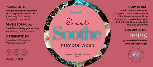 Organic and pH balanced feminine wash for a gentle soothing feeling