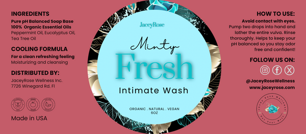 Organic and pH balanced feminine wash for a cool fresh feeling