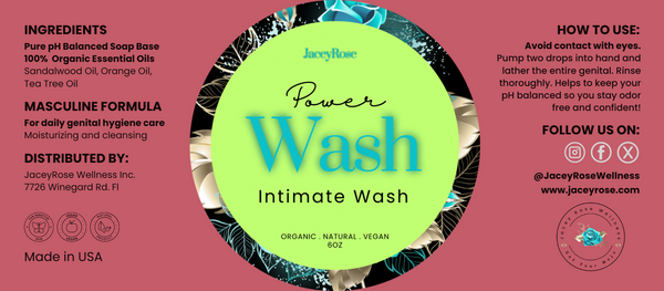 Organic and pH balanced masculine wash for a confident feeling