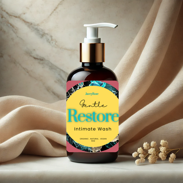 Organic and pH balanced feminine wash for discomfort relief